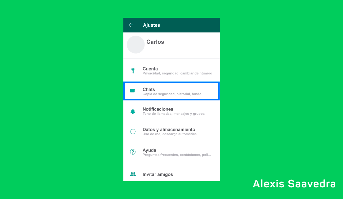 Cómo Hacer Un Backup O Copia De Seguridad En Whatsapp Alexis Saavedra 1859